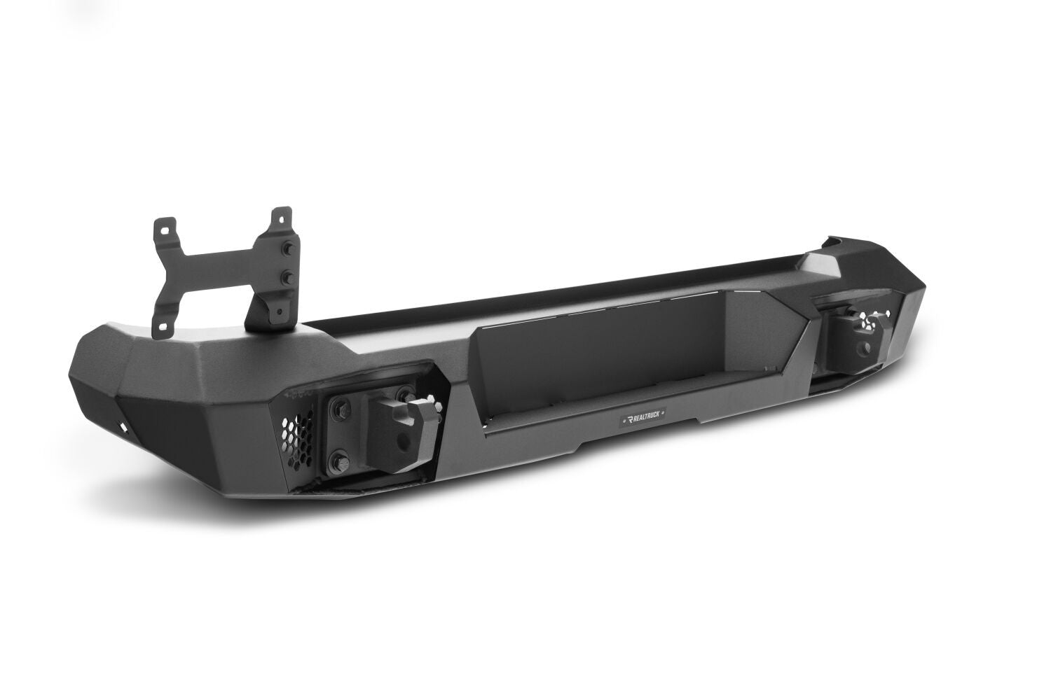 Trailline Rear Full Width Bumper Textured Black For 2007-2018 Jeep Wrangler JK Go Rhino