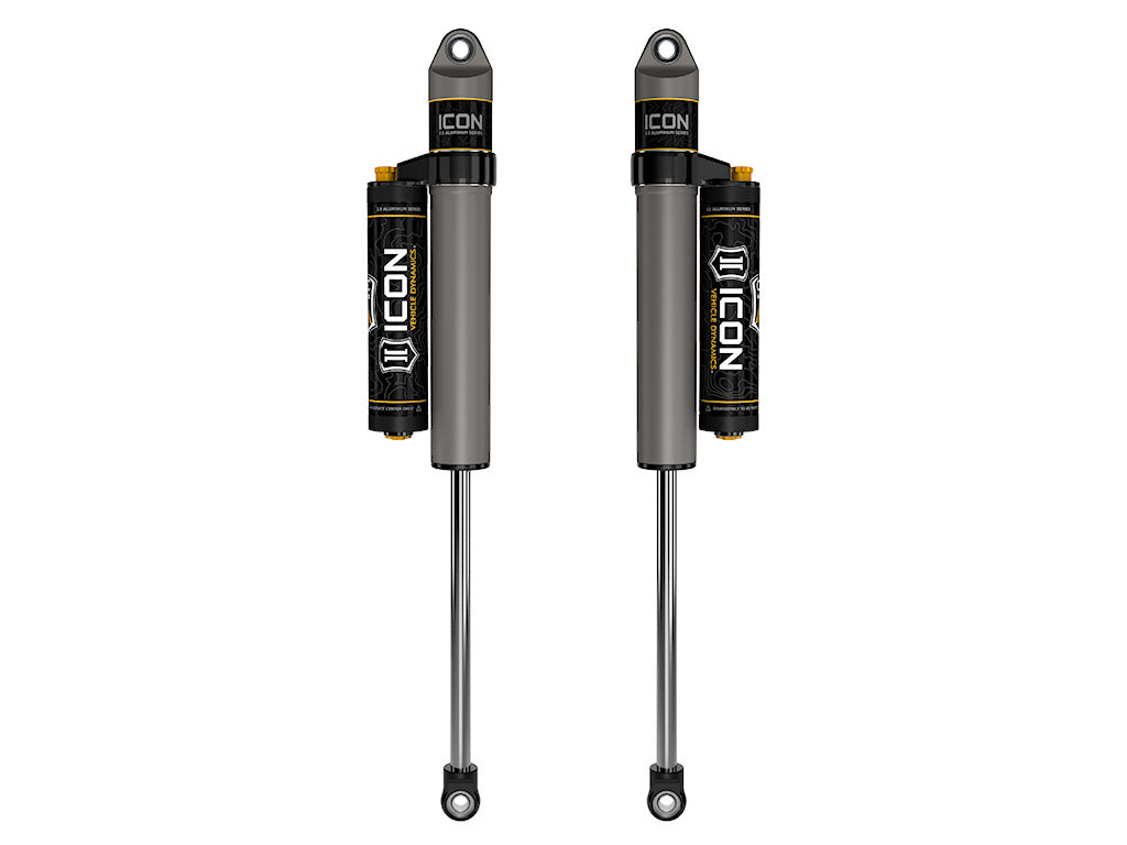 2018-2023 Jeep Wrangler JL 2.5 Inch Lift Rear V.S. 2.5 Aluminum Series Shock Absorbers Piggyback Reservoir W/ CDCV Pair Icon Vehicle Dynamics