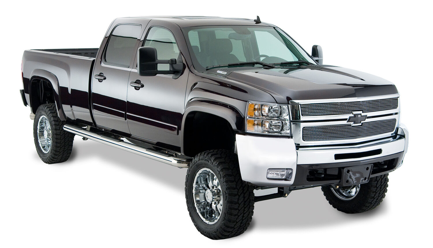 Extend-A-Fender 4 PC Fender Flare Set For 2007-2014 Silverado 1500/2500 HD/3500 HD Husky Liners