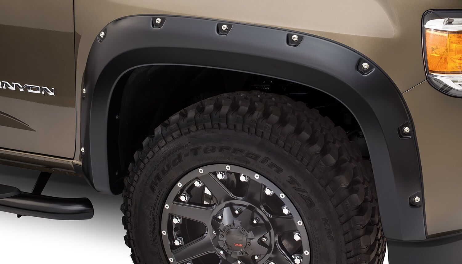 Pocket Style Fender Flare 4 PC Set For 2015-2020 Canyon 61.7 Bed Length Husky Liners