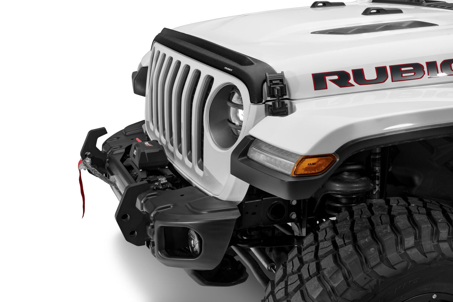 Aeroskin II Hood Protector Matte Black Low Profile For 2007-2018 Jeep Wrangler JK Husky Liners