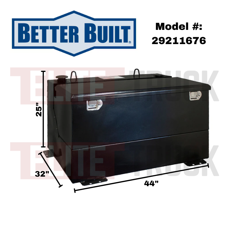 Better Built 75 Gallon Gloss Black Steel Transfer Tank & Toolbox Combo Model 29211676