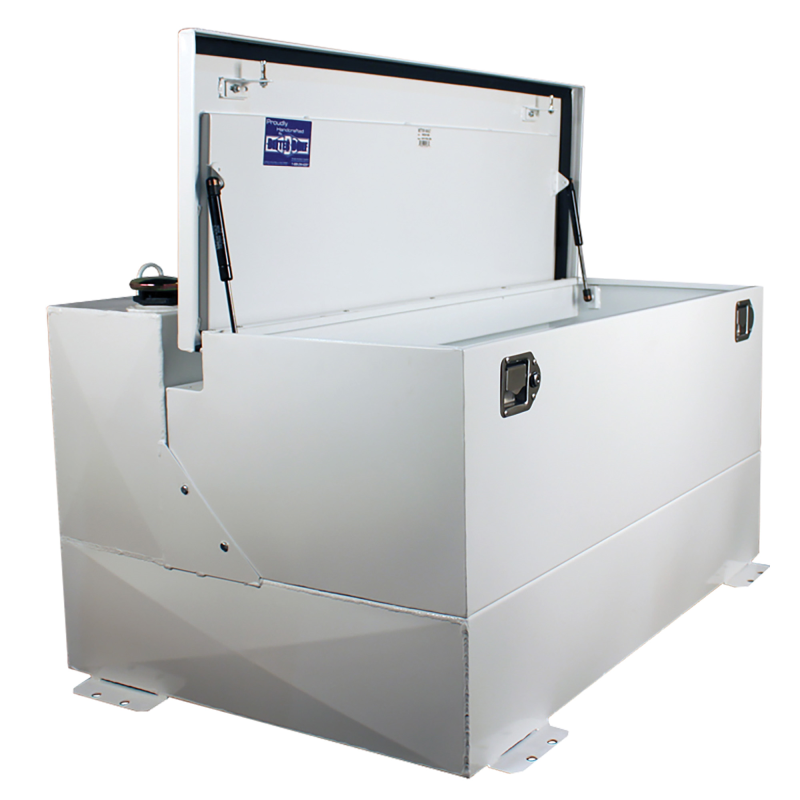 Better Built 75 Gallon White Steel Heavy Duty Series Liquid Transfer Tank & Toolbox Combo Model 29224168