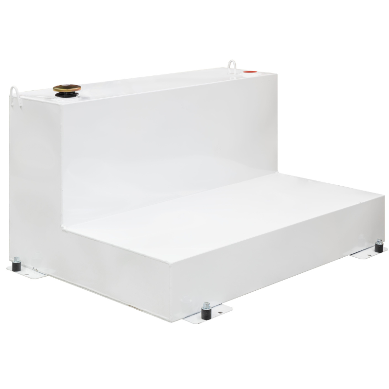Better Built 100 Gallon White Steel L-Shaped Transfer Tank Model 29235097