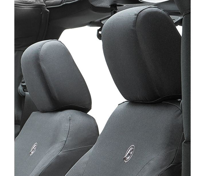 Jeep Wrangler Seat Covers For Jeep 2007-2012 Wrangler JK 4 Door Front Premium Vinyl Fabric Black Diamond Bestop