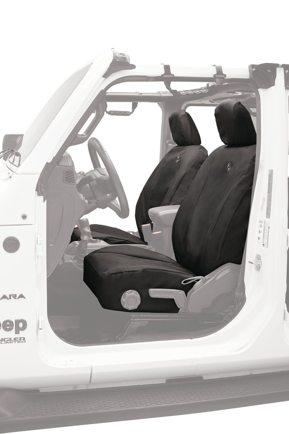Jeep Gladiator Seat Covers For Jeep 2020-2023 Gladiator 4 Door Front Premium Vinyl Fabric Black Diamond Bestop