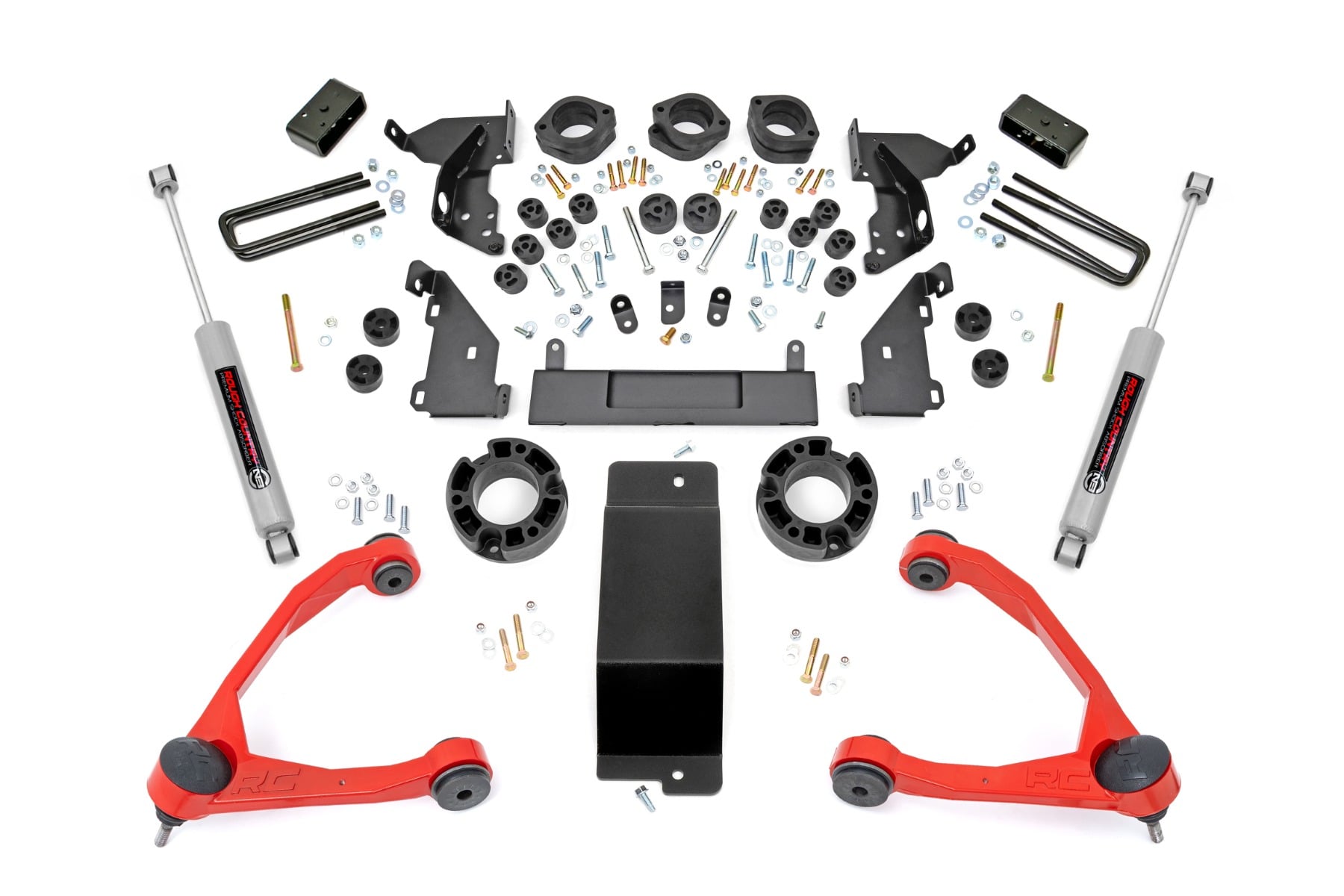 4.75 Inch Lift Kit Combo Red UCA Silverado/Sierra 1500 (14-15) Rough Country