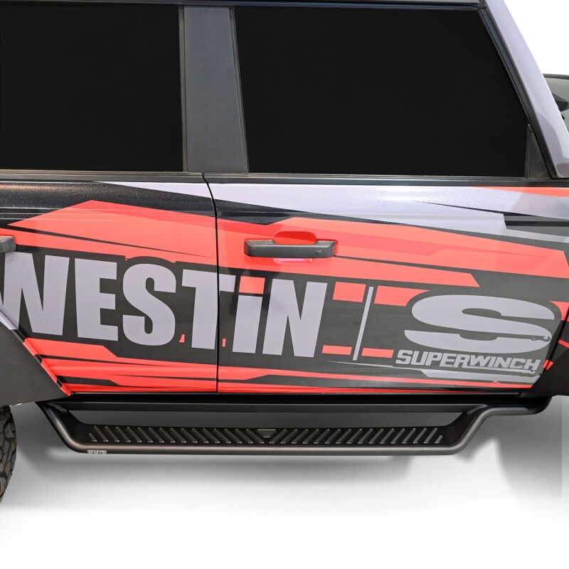 Westin 21-25 Ford Bronco 4dr (Excl. Sport) Outlaw Drop Running Boards - Tex. Blk