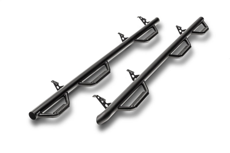 N-Fab Nerf Step 02-08 Dodge Ram 1500/2500/3500 Quad Cab 8ft Bed - Tex. Black - Bed Access - 3in