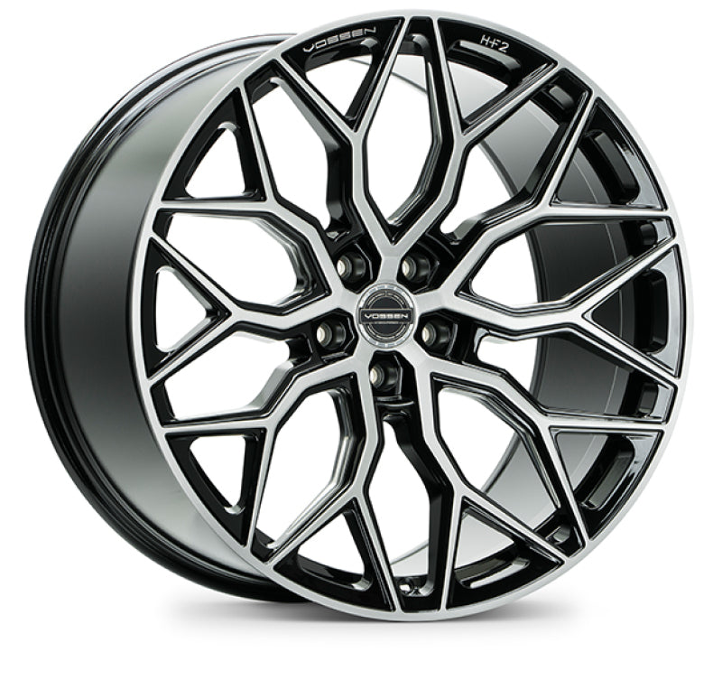 Vossen HF-2 20x9 / 5x114.3 / ET32 / 73.1 / Flat - Brushed Gloss Black Wheel