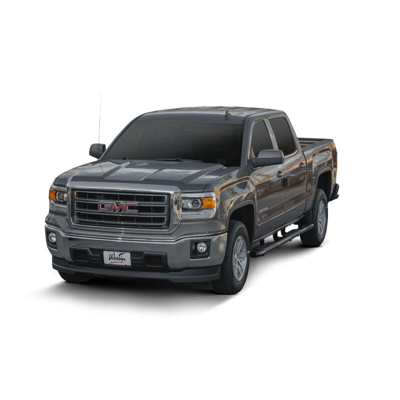 Westin 07-18 Chevy Silv 1500 Crew (5.5ft) Excl 07 Classic PRO TRAXX 5 WTW Oval Nerf Step Bars - Blk