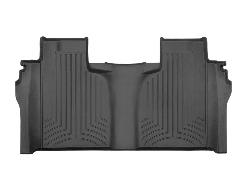 WeatherTech 19-23 Chevrolet Silverado 1500 Crew Cab; Bucket Seating Rear FloorLiner HP - Black