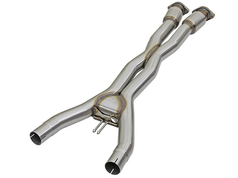 High-performance afe MACH Force-Xp X-Pipe for Chevrolet Corvette C7 and Z06 2014-2019 V8, enhancing exhaust flow and sound.
