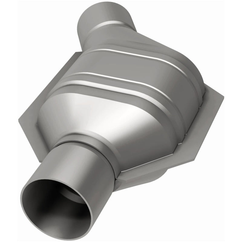 MagnaFlow Universal Catalytic Converter 2.25in Angled Inlet Front CA