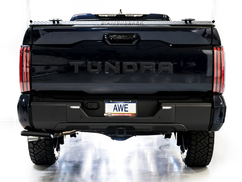 AWE Tuning 0FG Exhaust for 3rd Gen Toyota Tundra - Dual Chrome Silver Tips