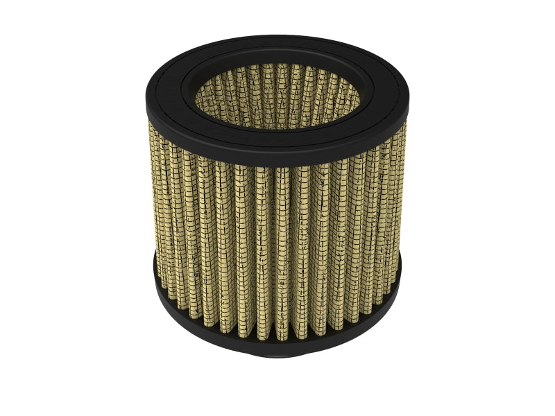 afe Magnum FORCE Intake Replacement Air Filter with inverted design, featuring a cylindrical shape and pleated filtration material.