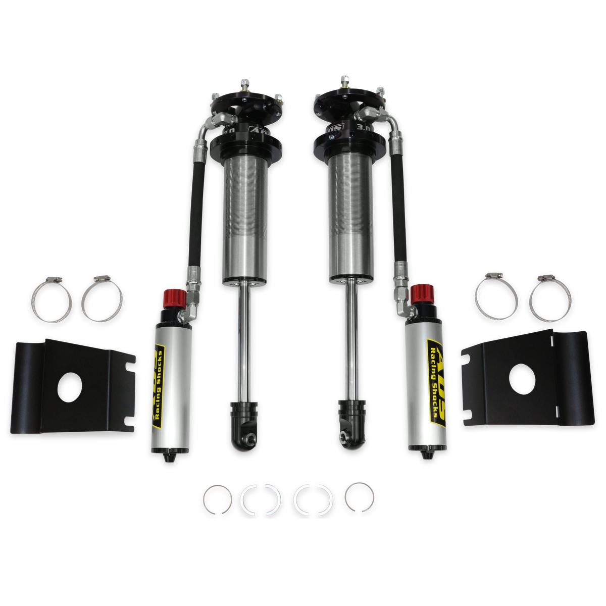 2007-2021 Toyota Tundra Direct Fit 3.0 inch Long Travel Adjustable Reservoir Race Coilovers Front 15.5 Inch Collapsed 23.514 Inch Extended ADS Shocks