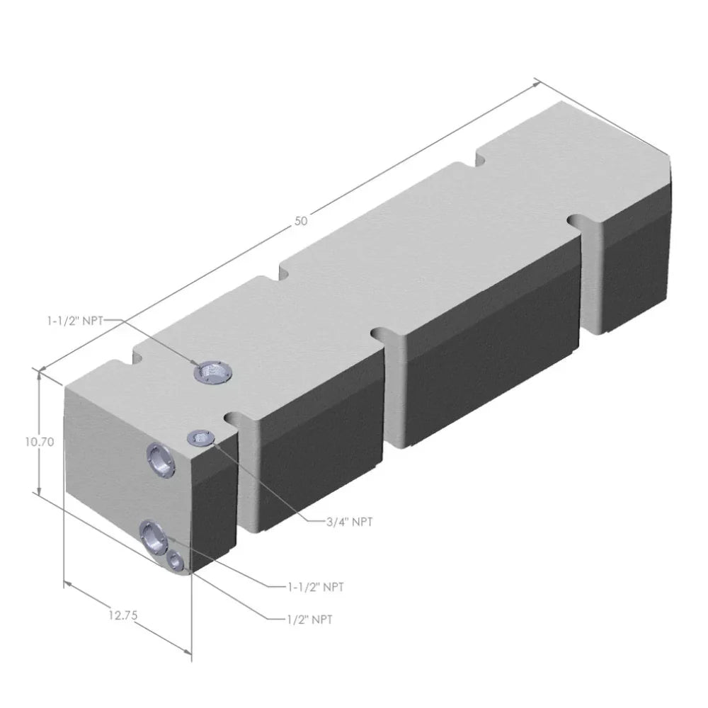 22 Gallon Driver Side Undercarriage Fresh Water Tank 2007-2025 Mercedes Sprinter 144" & 170" Wheelbase