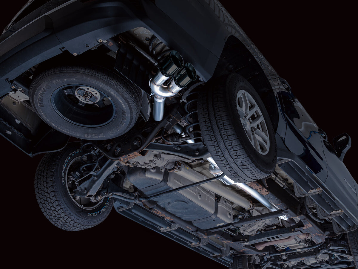 0FG Catback Side Exit Exhaust for 21-Present Tahoe/Yukon 5.3L - 4.5 Inch Diamond Black Tips AWE Tuning