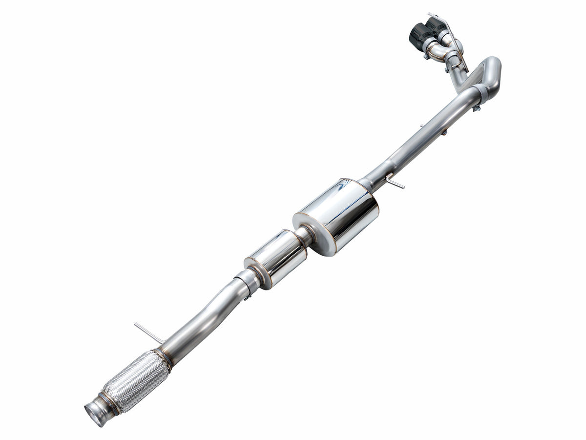 0FG Catback Side Exit Exhaust for 21-Present Tahoe/Yukon 5.3L - 4.5 Inch Diamond Black Tips AWE Tuning