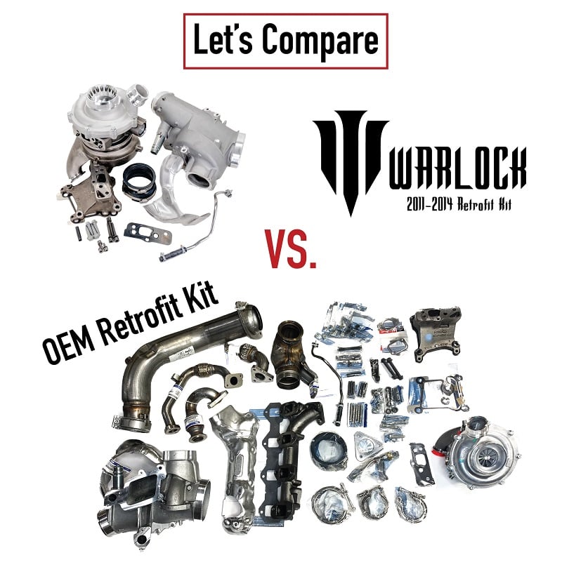 KC Turbos Warlock Retrofit Kit With KC Whistler Turbo 11-14 Ford 6.7L Powerstroke