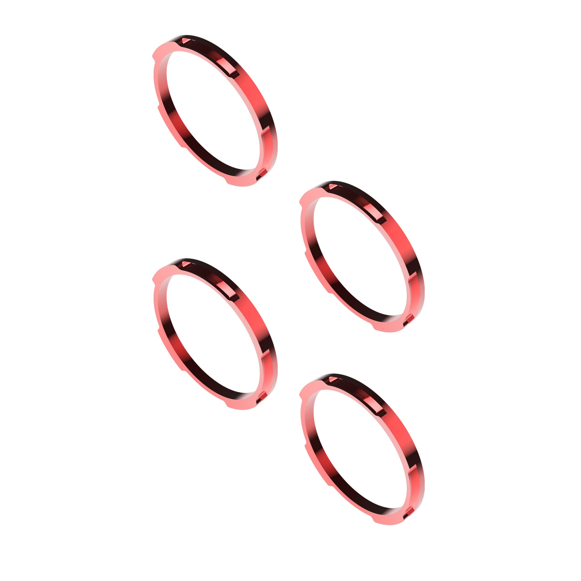 Bezel Ring KC Flex Era Bar Red 4Pc KC HiLiTES