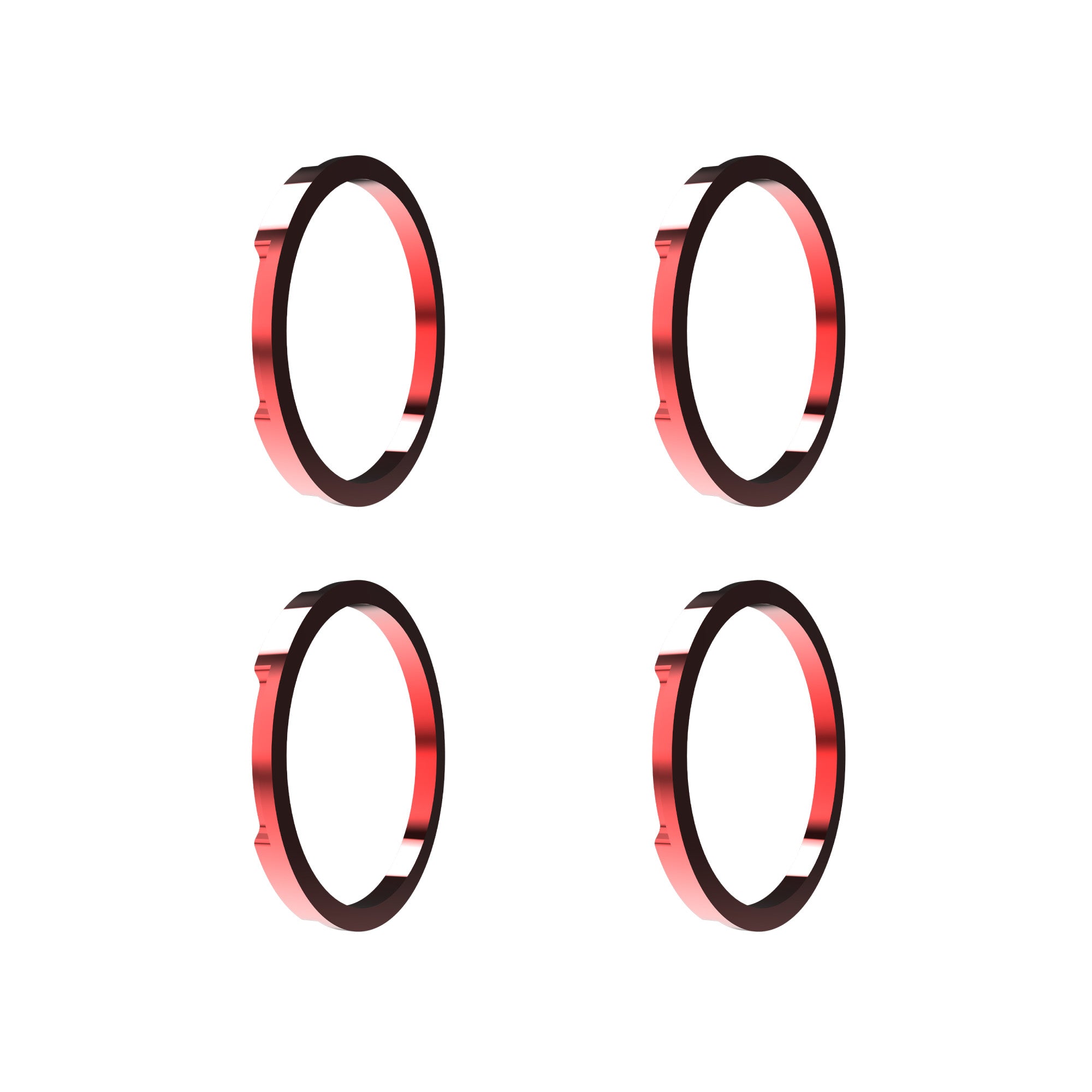 Bezel Ring KC Flex Era Bar Red 4Pc KC HiLiTES