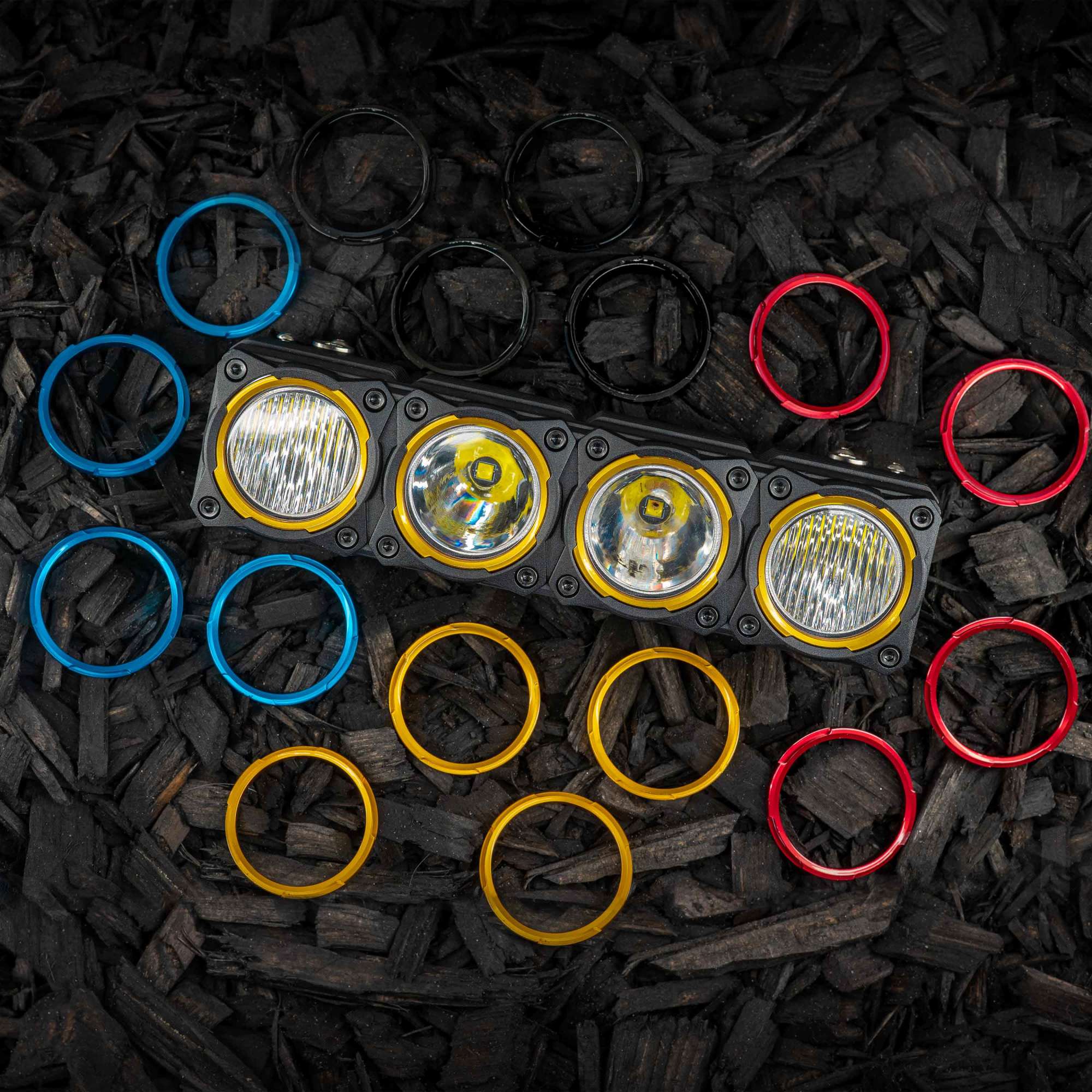 Bezel Ring KC Flex Era Bar Red 4Pc KC HiLiTES