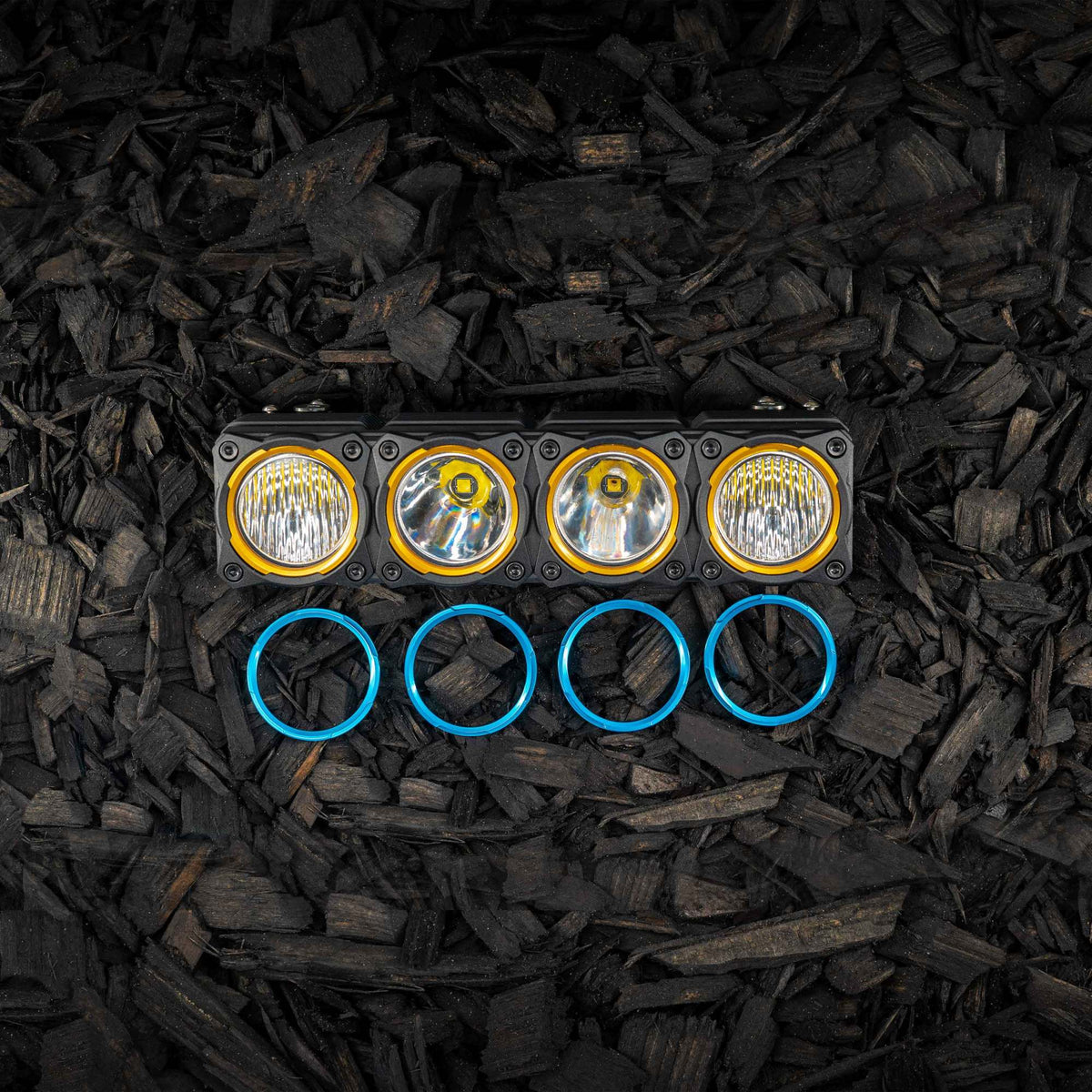 Bezel Ring KC Flex Era Bar Blue 4Pc KC HiLiTES