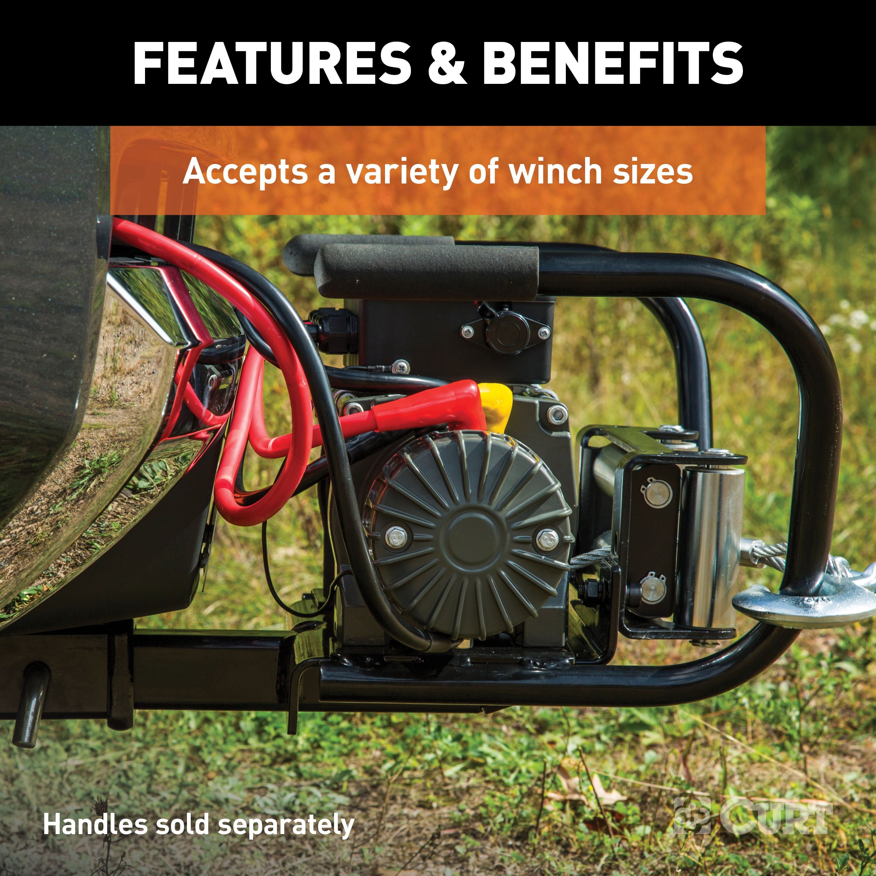 CURT Trailer Hitch Winch Mount for 2-Inch Receiver Model 31010