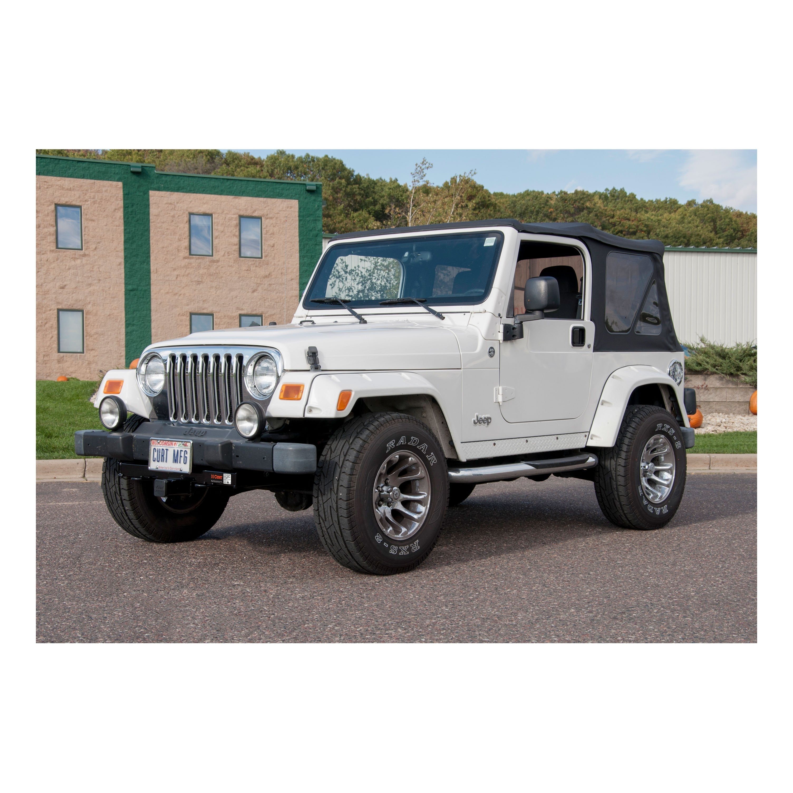 CURT 2-Inch Front Receiver Hitch, Select Jeep Wrangler TJ, Drilling Required Model 31028