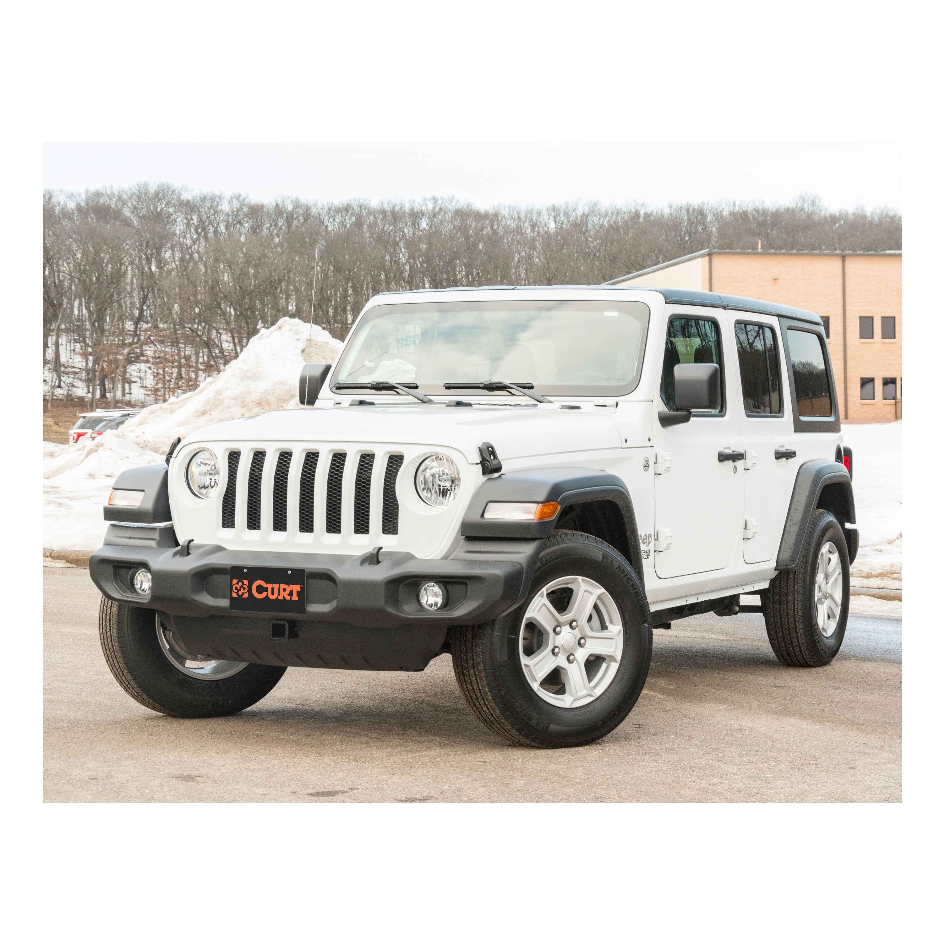 CURT 2-Inch Front Receiver Hitch, Compatible with Select Jeep Wrangler JL, Gladiator Model 31086