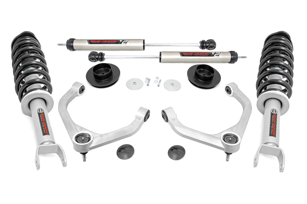 3.5 Inch Ram Bolt-On Lift Kit w/ N3 Struts and Rear V2 Shocks 19-23 Ram 1500 4WD) Rough Country