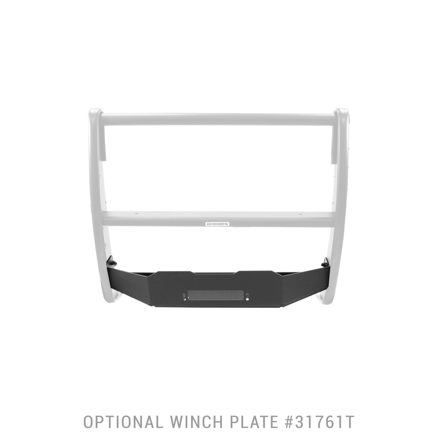 3100 Series StepGuard Center Grille Guard Only Textured Black 2019-2021 Silverado 1500 2022-2022 Silverado 1500 LTD Go Rhino