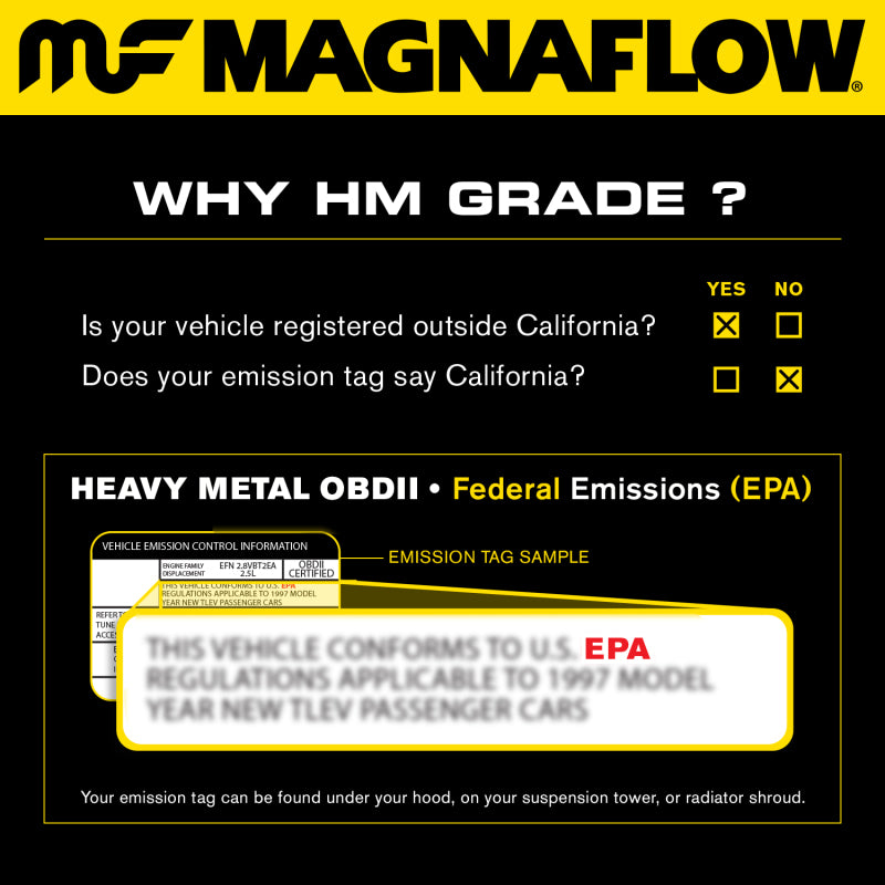 MagnaFlow Universal Catalytic Converter 2.25inch Angled Inlet