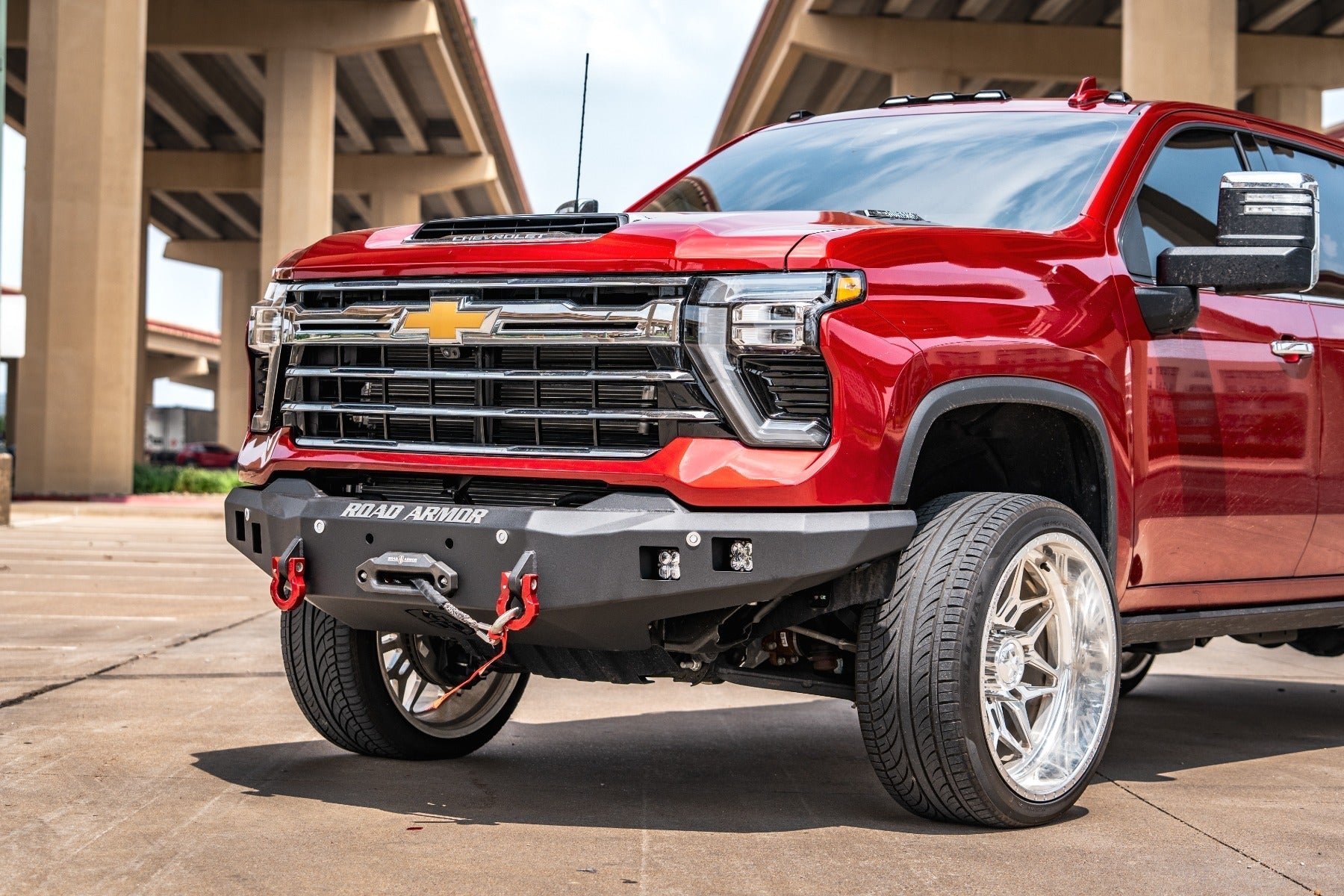 Stealth Front Winch Bumper - Texture Black 2024-2026 Chevrolet 2500 3500
