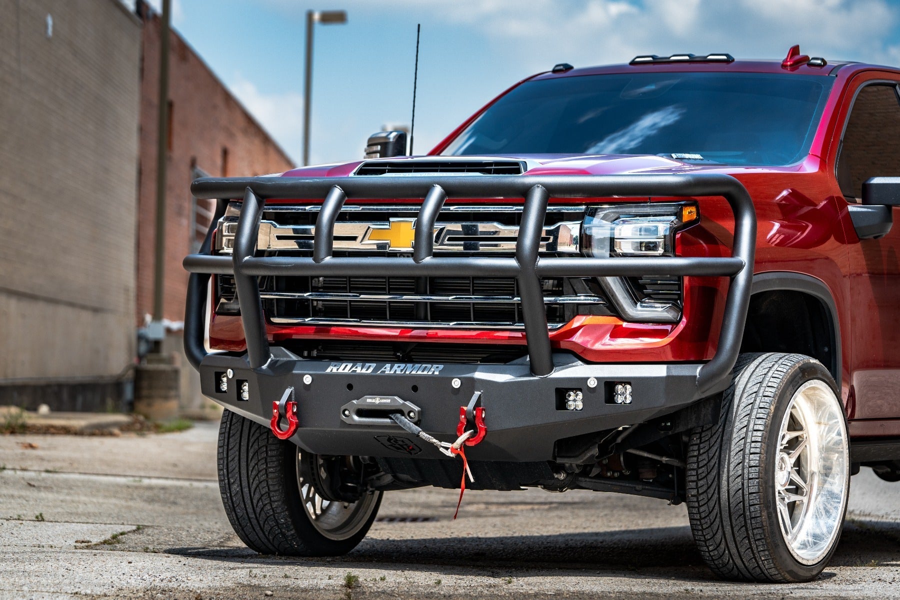 Stealth Front Winch Bumper Titan II Guard - Texture Black 2024-2026 Chevrolet 2500 3500