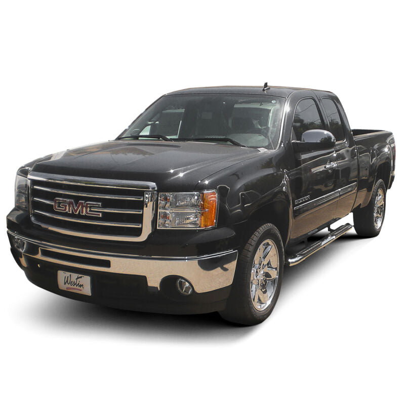 Westin 2014-2018 Chevrolet/GMC Silverado Sierra 1500 Dbl Cab PRO TRAXX 5 Oval Nerf Step Bars - SS