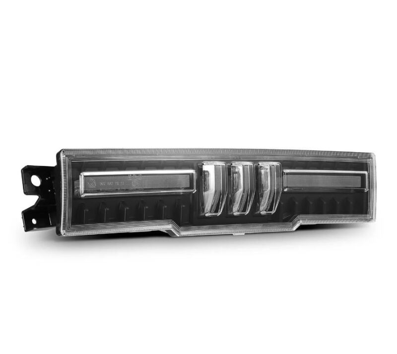 AlphaRex NOVA-Series prismatic LED fourth brake light for 21-24 Toyota GR86 and Subaru BRZ in black and clear design.