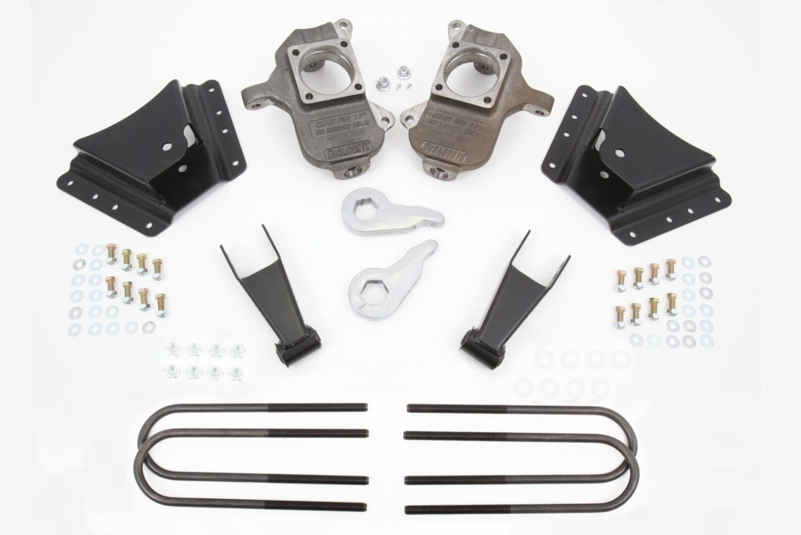 McGaughy's 3-4/3-5 Inch Spindle Lowering Kit 2002-2010 Silverado/Sierra 3500 2WD