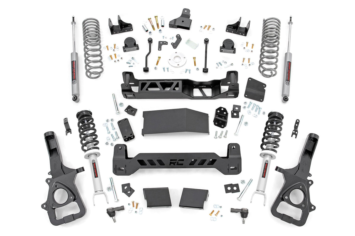 6 Inch Lift Kit N3 Struts Dual Rate Coils Ram 1500 4WD (2019-2024) Rough Country