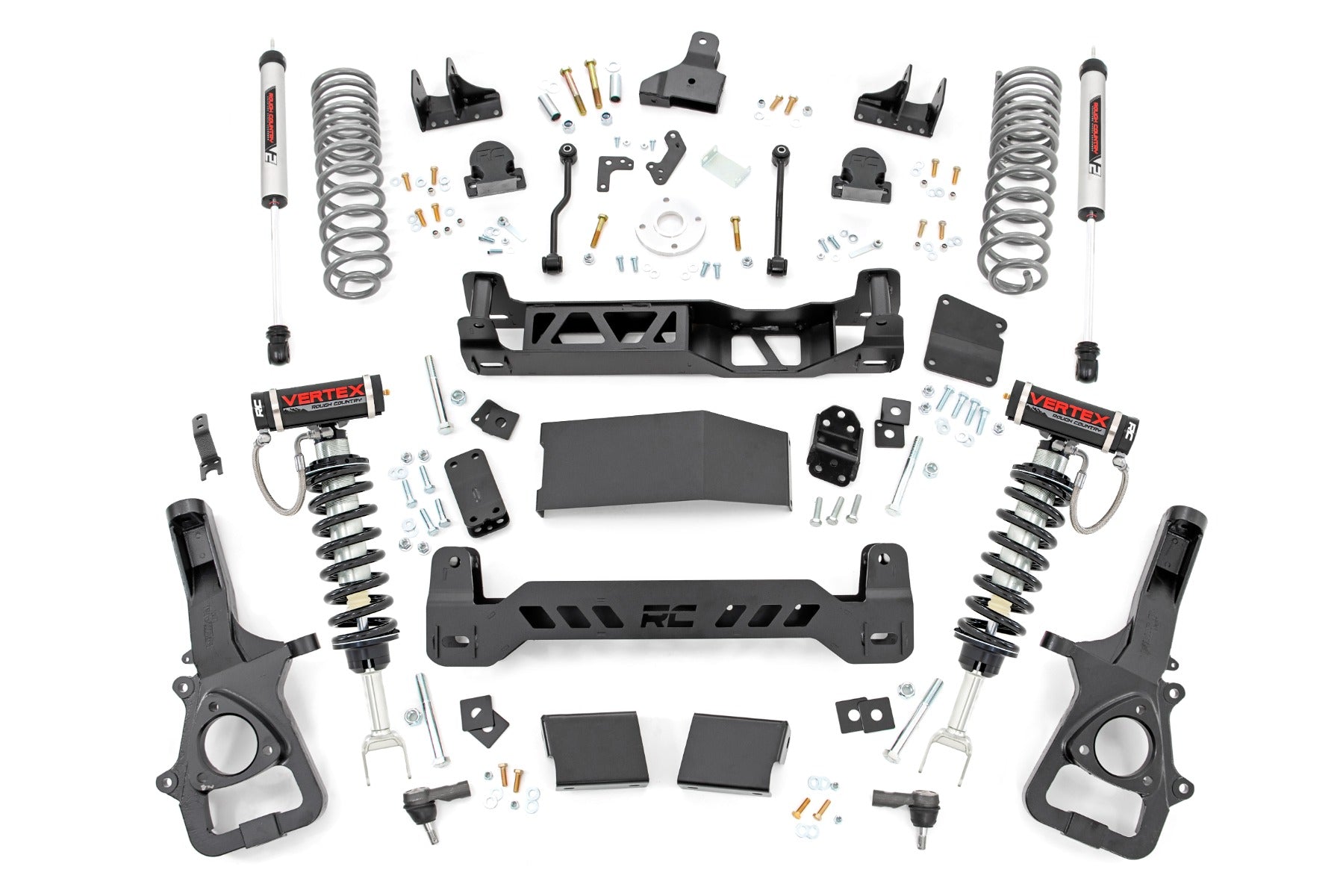 6 Inch Lift Kit Vertex/V2 Dual Rate Coils Ram 1500 4WD (2019-2024) Rough Country