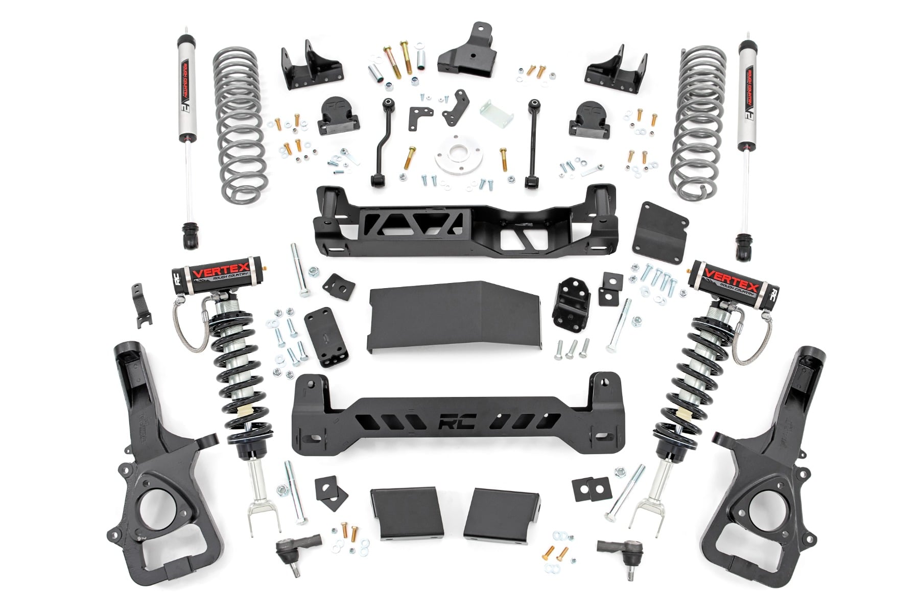 6 Inch Lift Kit 22XL Vertex/V2 Dual Rate Coils Ram 1500 4WD (19-24) Rough Country
