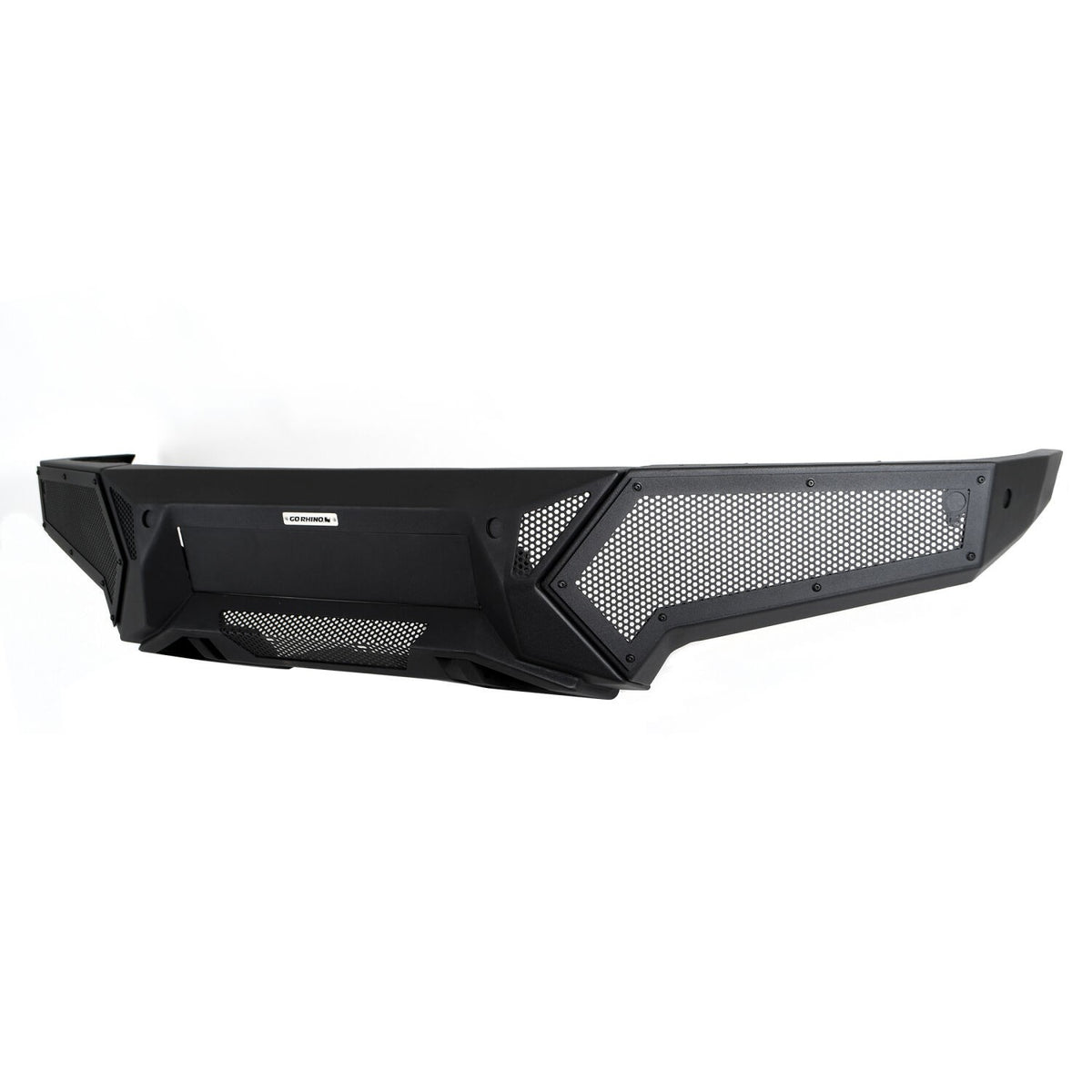 Element Front Bumper with Power Actuated Hide Away Light Bar Mount Textured Black 2019-2024 Ram 1500 Go Rhino