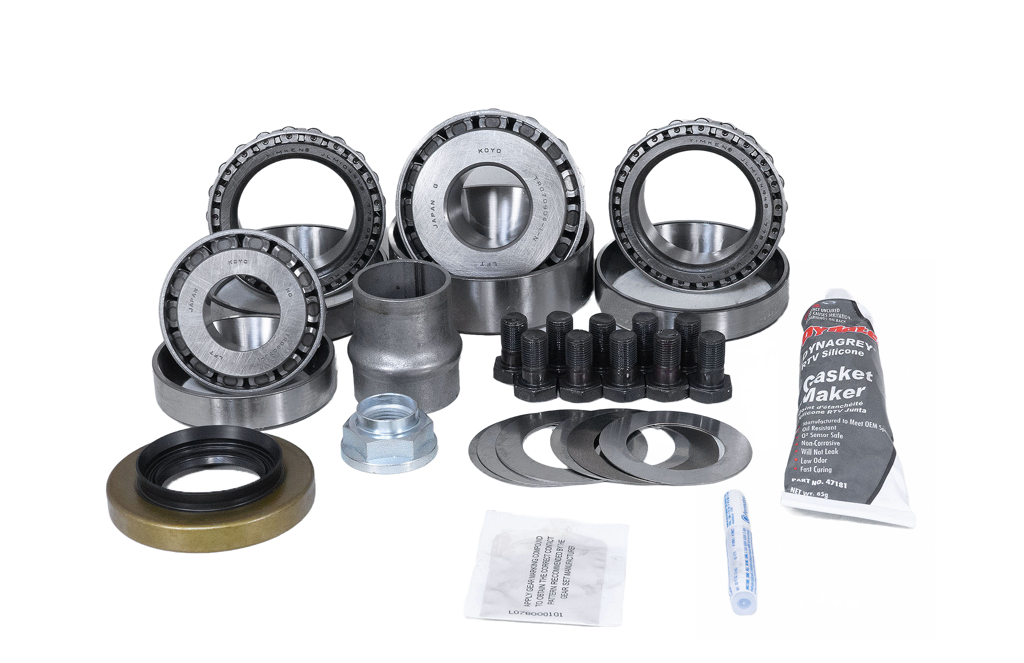 Toyota 8 Inch Front Axle Land Cruiser 2003-07 Open Carrier Ring and Pinion Master Install Kit Revolution Gear