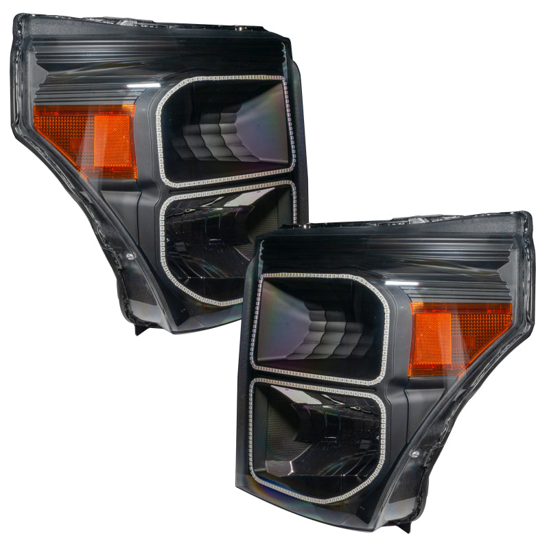 Oracle 11-16 Ford F250/350 LED HL - Black - ColorSHIFT w/ Simple Controller