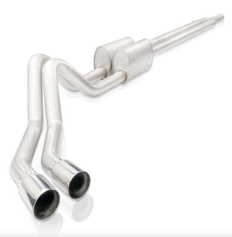 Stainless Works 2019+ Chevrolet Silverado 5.3L 3in Legend Catback Factory Connect Dual Polished Tip
