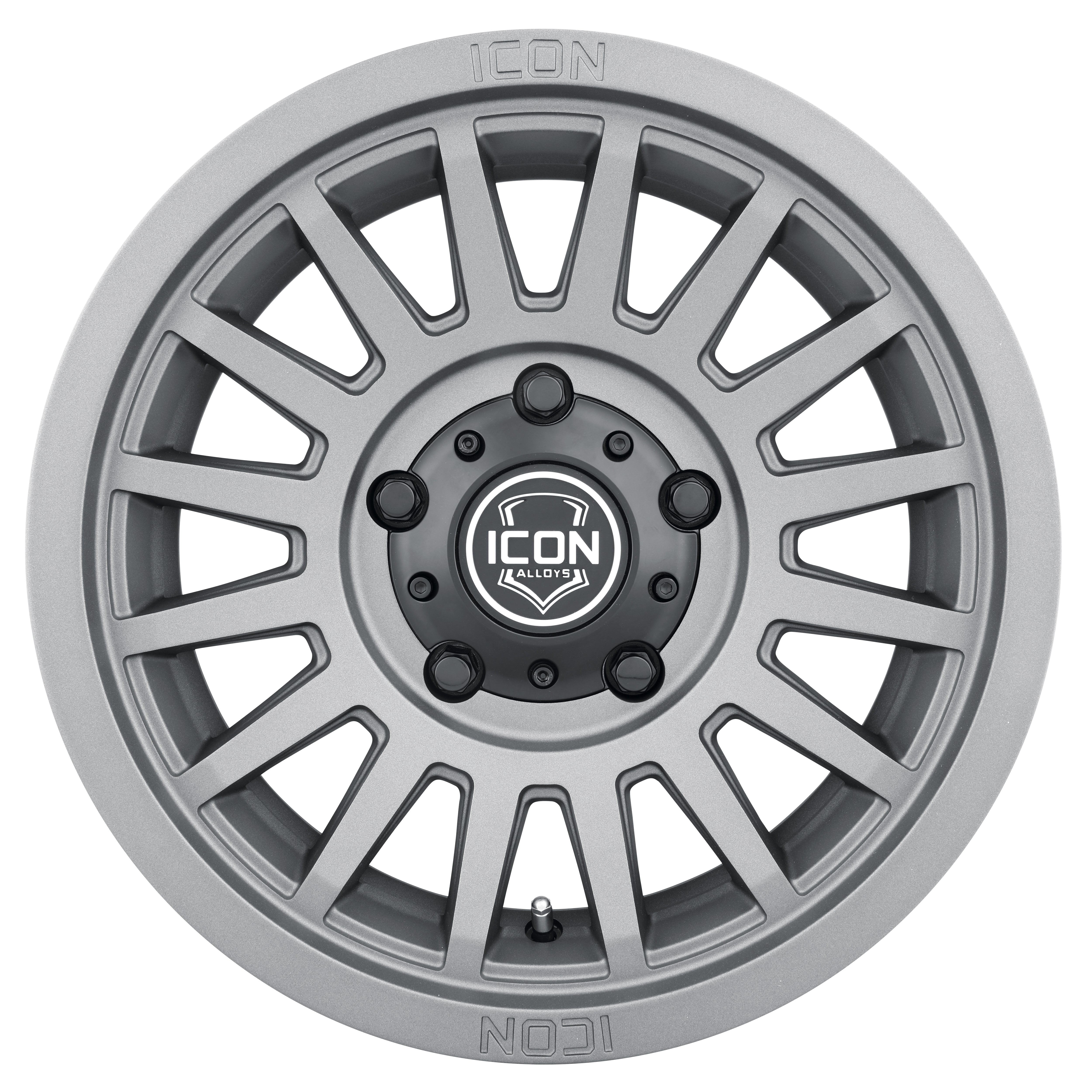 Recon Six 17 X 8.5 / 6 X 135 6MM Offset 5 Inch Back Space Charcoal, ICON Alloys