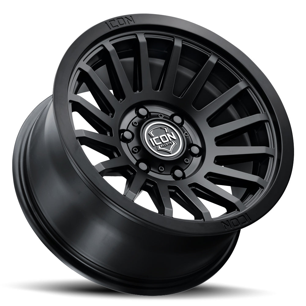 Recon Six 17 X 8.5 / 6 X 5.5 25MM Offset 5.75 Inch Back Space Gloss Black, ICON Alloys