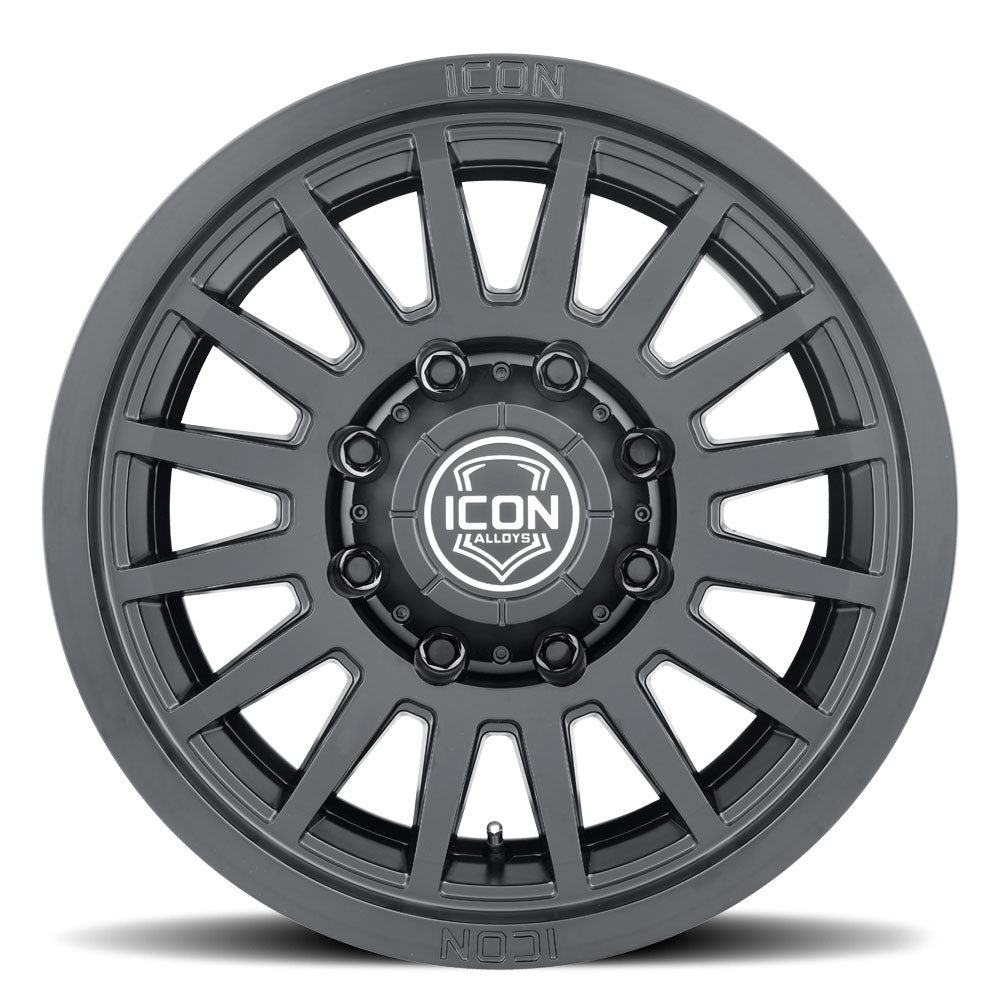 Recon Six 18 X 9 / 8 X 170 6MM Offset 5.25 Inch Backspace Satin Black, ICON Alloys